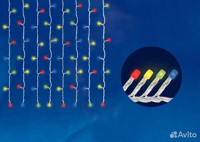 Гирлянда пластик светодиодная
