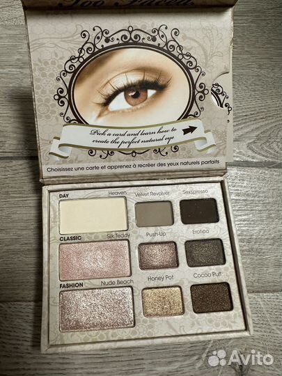 Too faced natural eye палетка теней