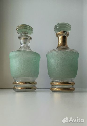 Штоф Справа СССР Зелёная обсыпка