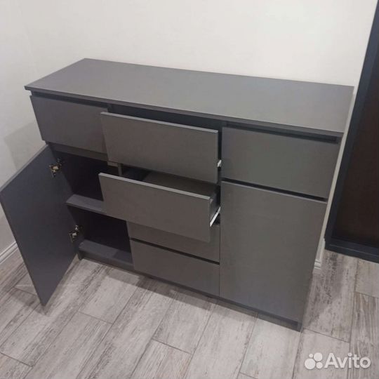 Тумба в прихожую новая ikea-стиль графит