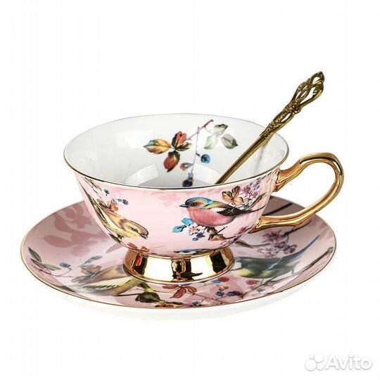 Подарочный чайный сервиз на 6 персон, костяной фар