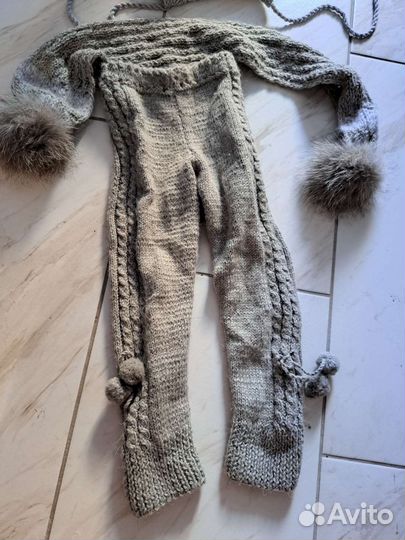 Вязаный комплект, ручная работа