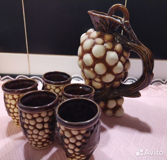 Керамический набор для вина, Гроздь