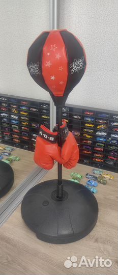 Боксерская груша с перчатками детская 3-9лет