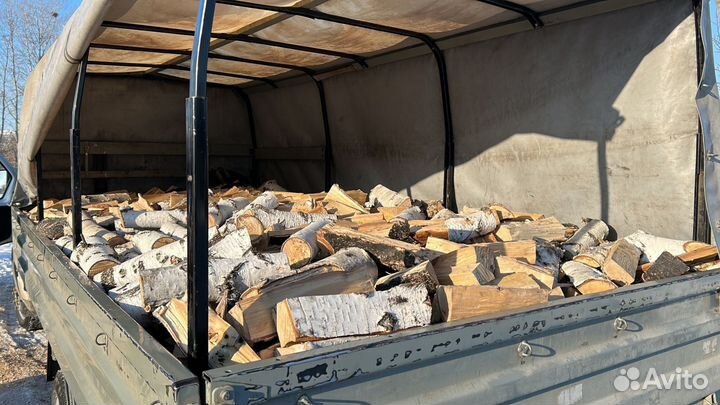 Дрова березовые колотые