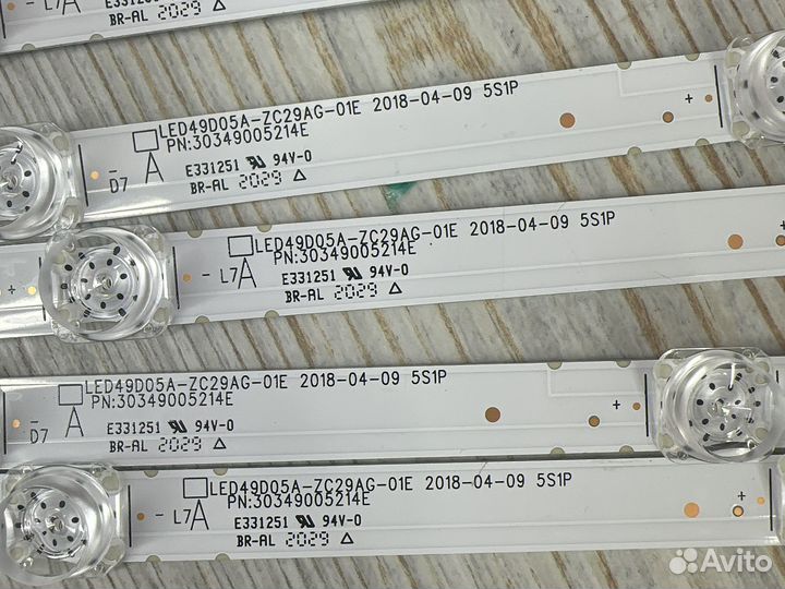Комплект подсветки телевизора led49d05a-zc29ag-01e