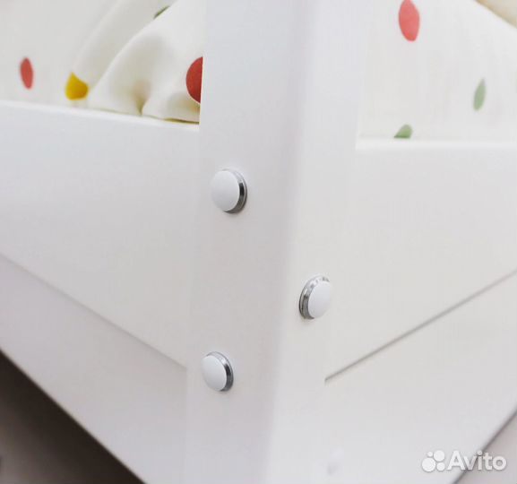 Кроватка из массива выдвижная Софа Выкатная детска