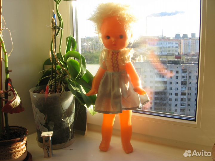 Кукла советская,большая высота 50 см, пластмасса