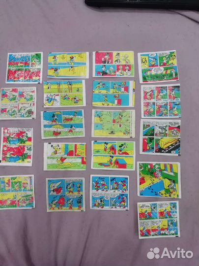 Вкладыш, этикетки от жвачек