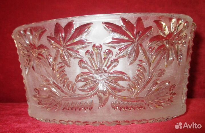 Вазочка хрусталь СССР прямоугольная