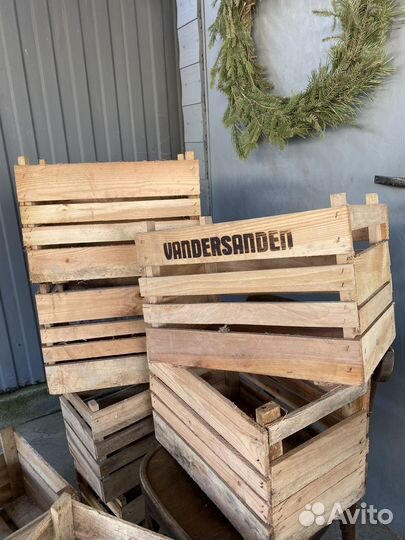 Ящики деревянные, декор, хранение