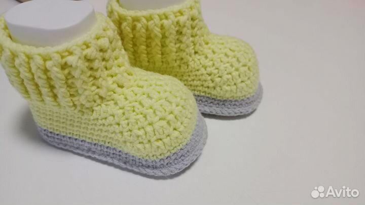 Пинетки детские вязаные