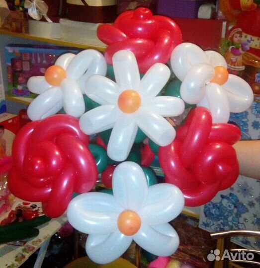 Цветы Букет из Воздушных шаров Доставка
