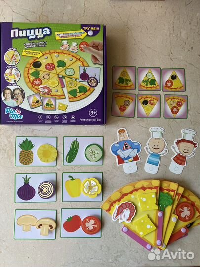 Комплект из 3 игр с липучками