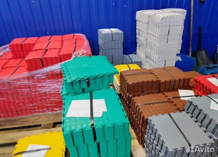 Модульная плитка пвх для гаража