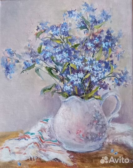 Картина маслом на холсте цветы