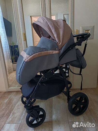 Коляска 2 в 1 эко кожа