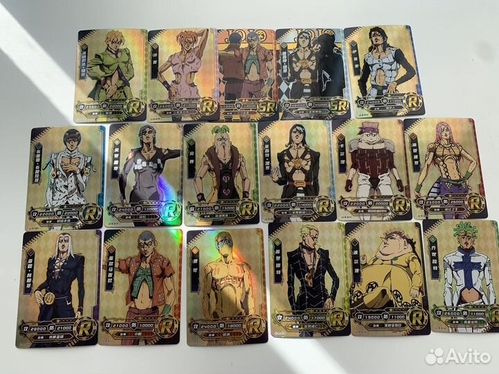 Коллекционные карточки jojo 5 сезон