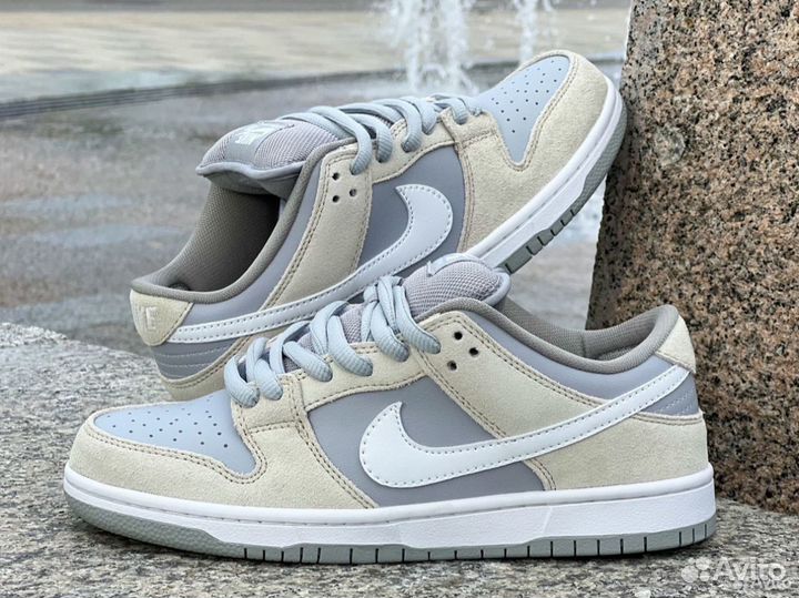 Nike Sb Dunk Low Summit white wolf grey женские