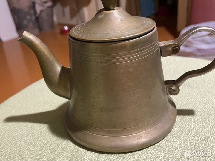 Латунный заварочный чайник 50 годов СССР