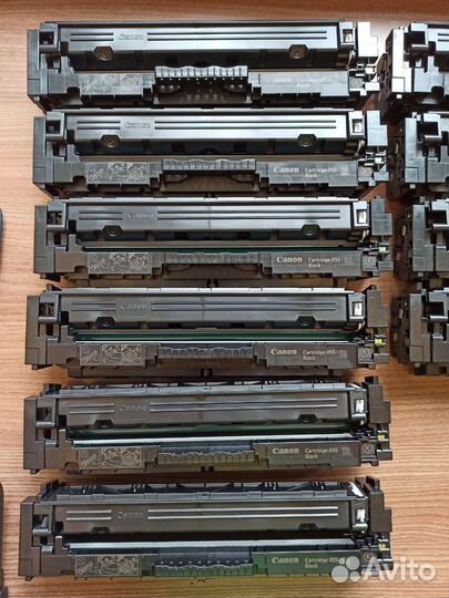 Картридж Canon 055 оригиналы б/у с чипами