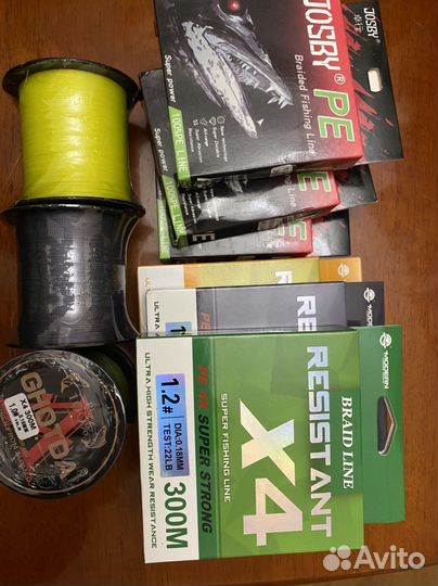 Плетенка. 8-жильная (0,12-0,16-0,22), и 4-жильная