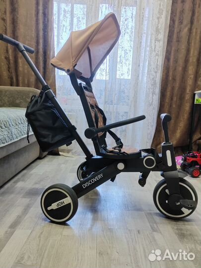 Трехколесный велосипед с родительской ручкой
