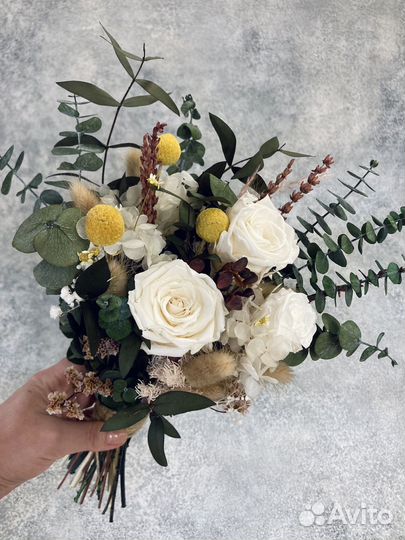 Букеты из сухоцветов и стабилизированных растений
