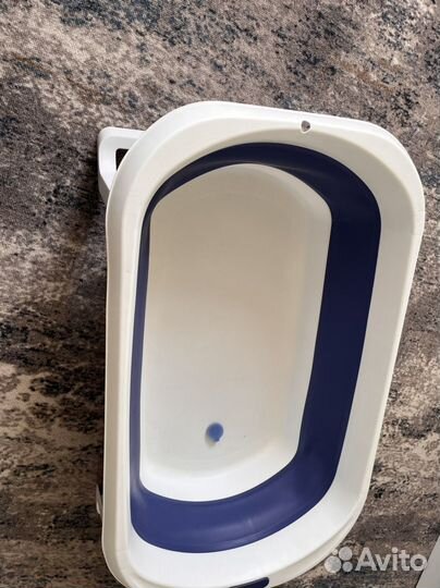 Ванночка для купания складная с матрасиком