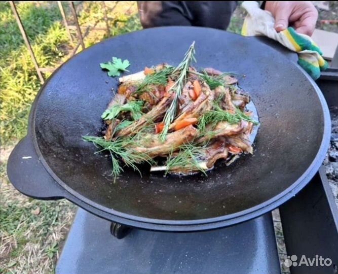 Садж чугунный Узбекский с клеймом