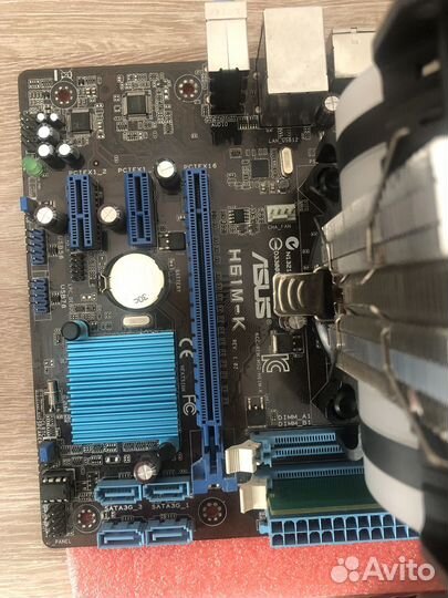 Материнская платa+ i5-3570 + 4gb ram + бп 420W