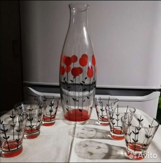Набор графин и стопки. рэтро. СССР