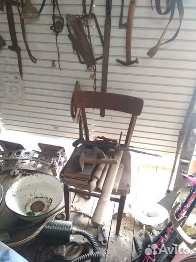 Утварь деревенская кованная инструмент Старинный