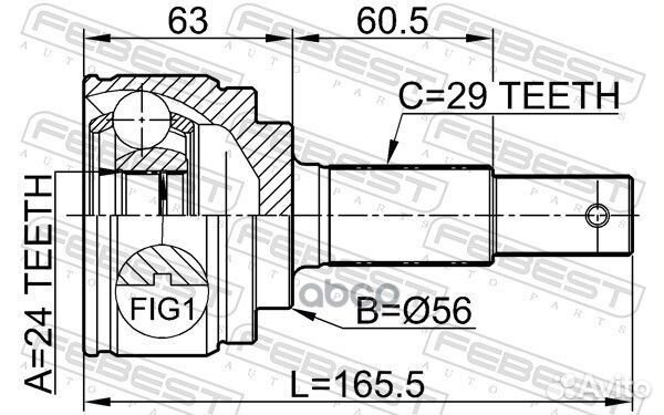 ШРУС наружный к-кт Nissan Teana J31/J32 2.3/2.5