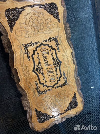 Нарды деревянные со стеклом