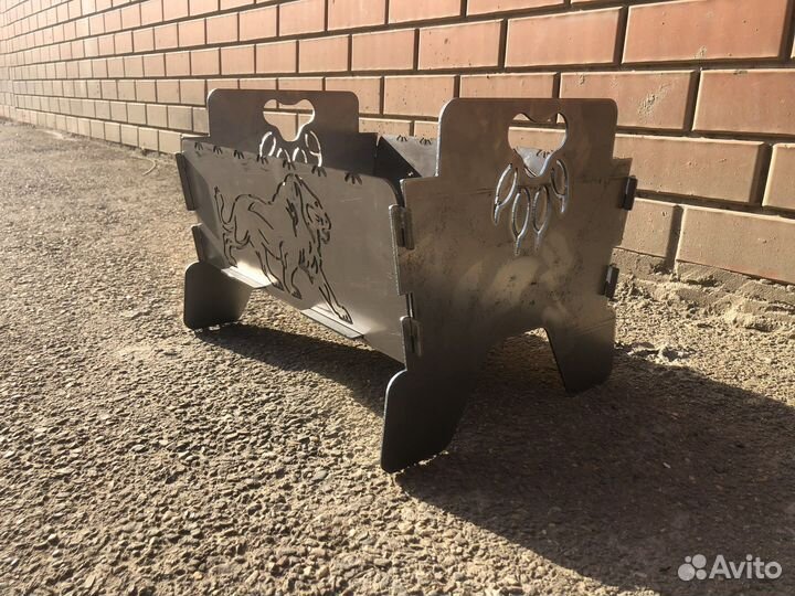 Мангал разборный «лев»