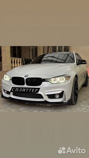 Губа сплиттер на передний бампер BMW