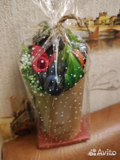 Букетик из мыла