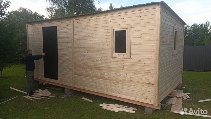 Бытовка и хозблок с утеплением и отделкой