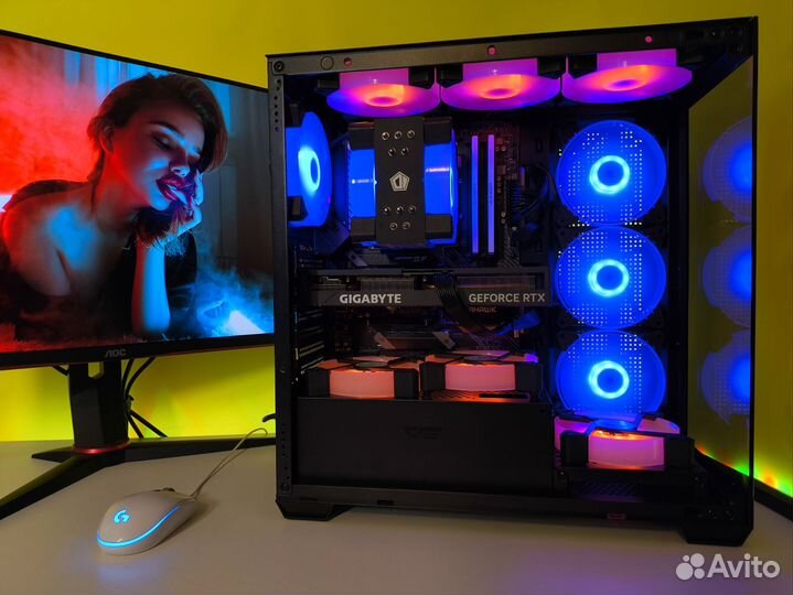 Супер Игровой PC: Ryzen 7X3D+RTX+32GB(RAM) 1256gb