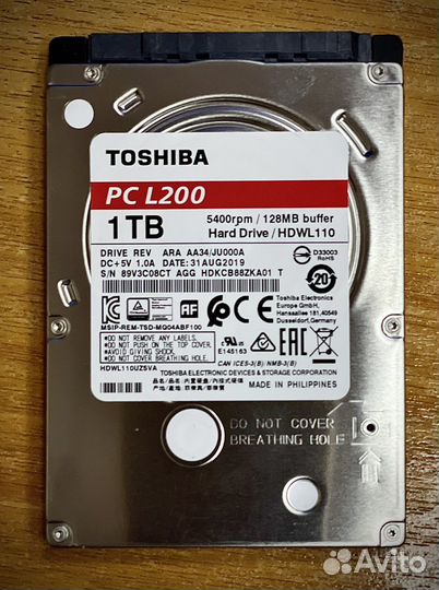Жесткий диск для ноутбука toshiba PC L200 1TB