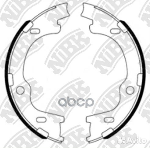 Колодки торм.зад. FN11006 NiBK