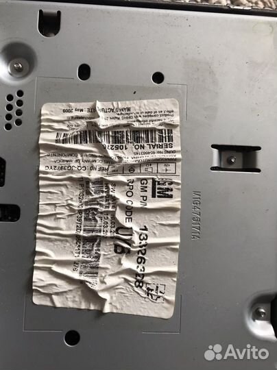 Магнитола chevrolet cruze 2009г