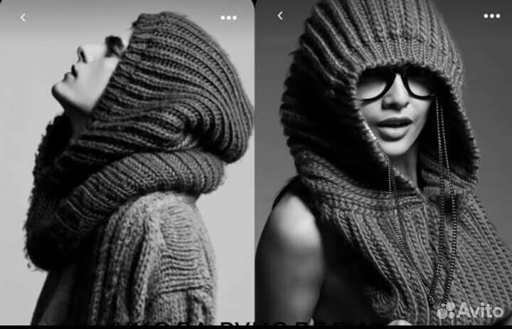 Мега капюшон-снуд унисекс