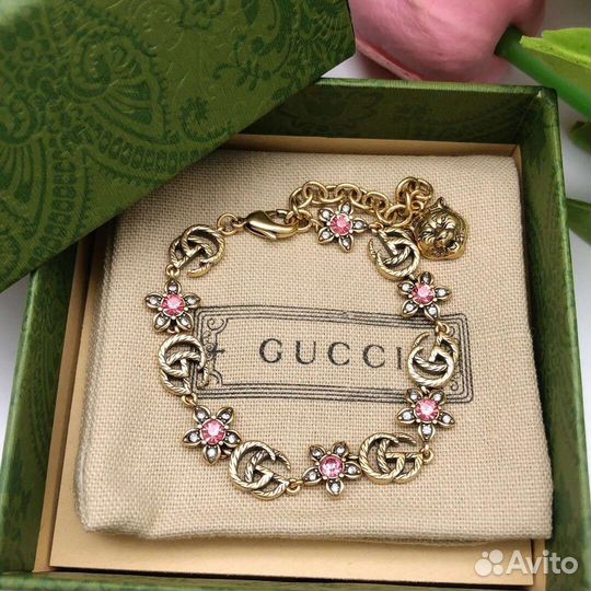 Браслет цветы gucci
