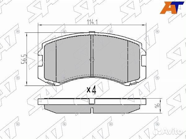 Колодки тормозные Передние mitsubishi colt