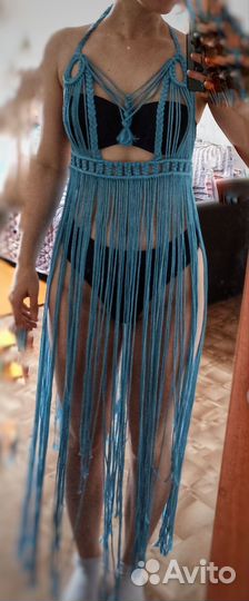 Платье макраме