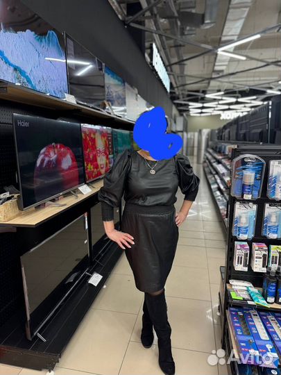 Платье кожаное Love Republic