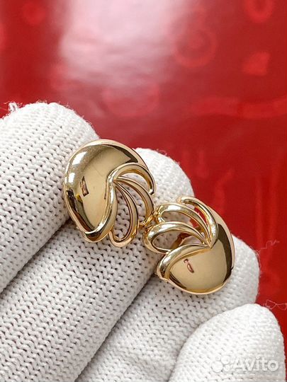 Золотые серьги 585 пробы
