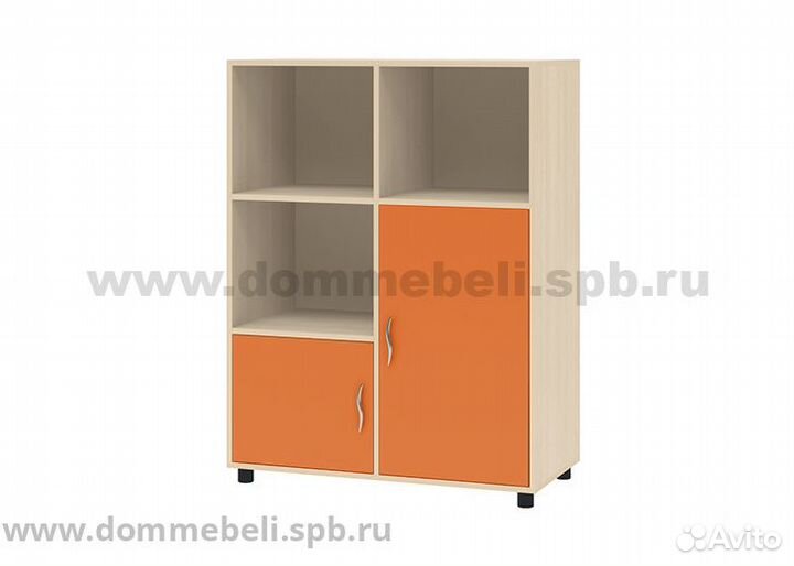 Тумба комбинированная 7.02 Дельта дуб молочный/ора